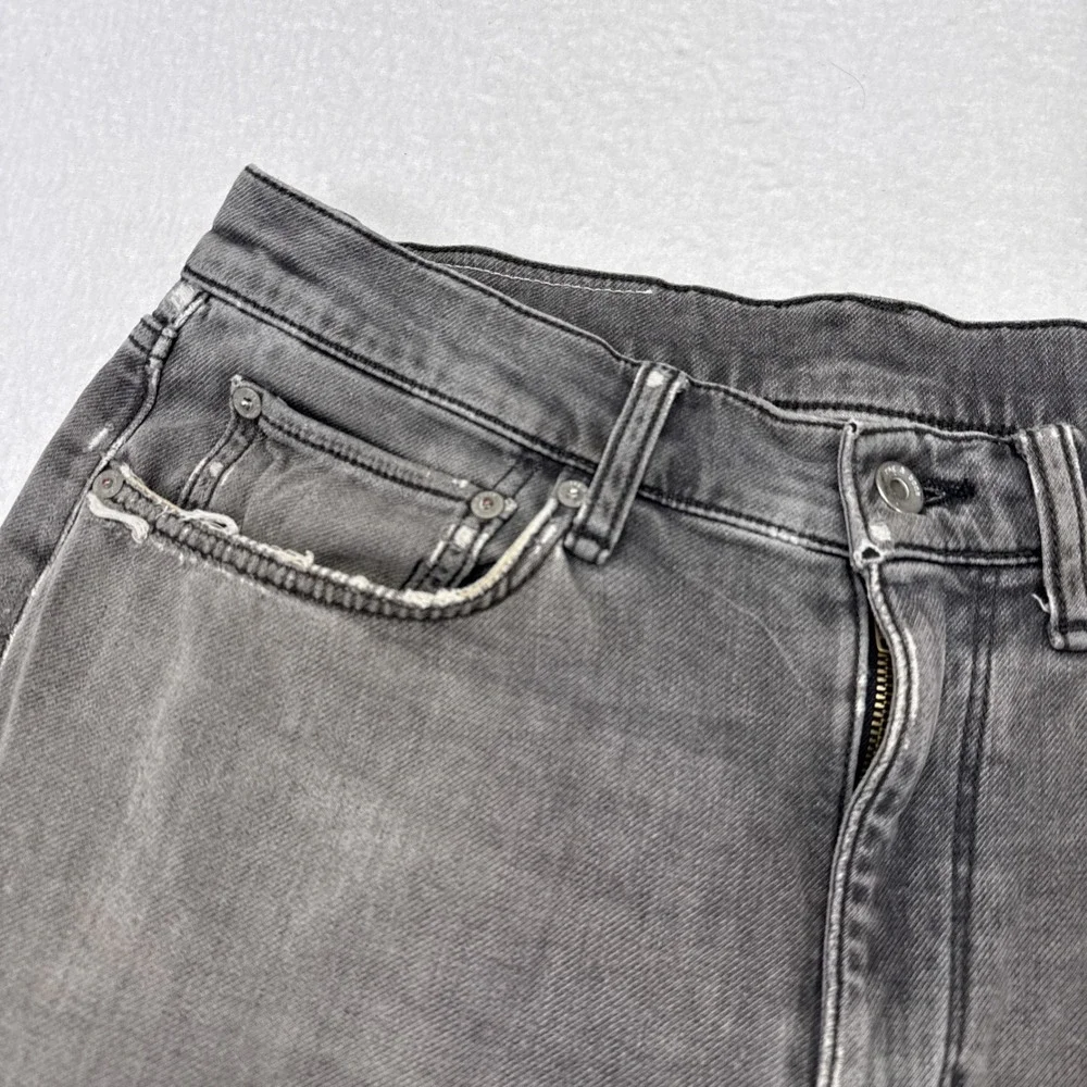 Rag & Bone Jeans Mens Size 30 x 32 Gray Denim Fit 2 Slim Distressed Casual